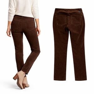 JAG Jeans Women High Rise Skinny Corduroy Pants Brown Size 12